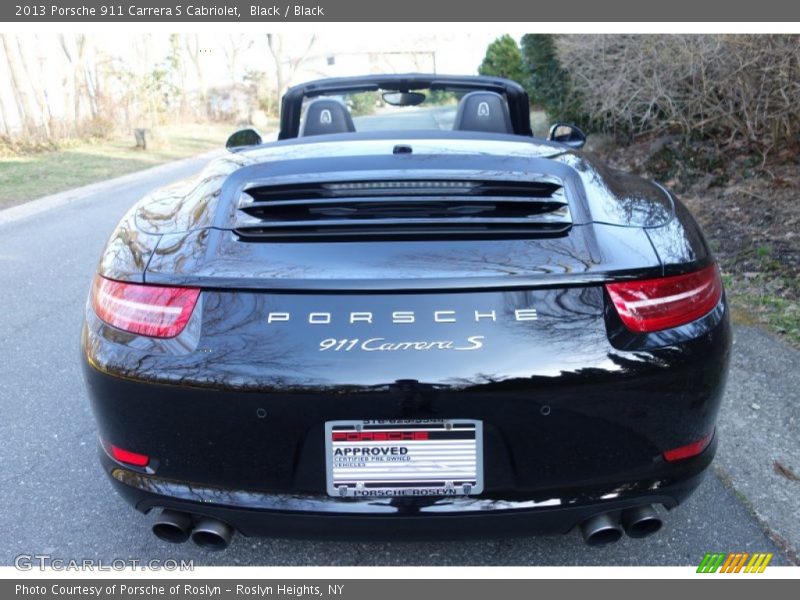 Black / Black 2013 Porsche 911 Carrera S Cabriolet