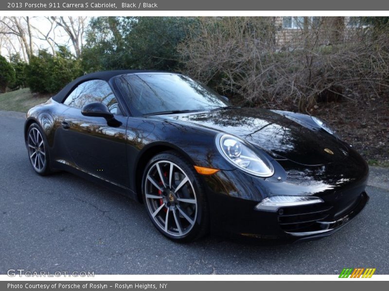 Black / Black 2013 Porsche 911 Carrera S Cabriolet