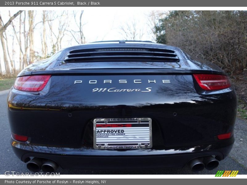 Black / Black 2013 Porsche 911 Carrera S Cabriolet