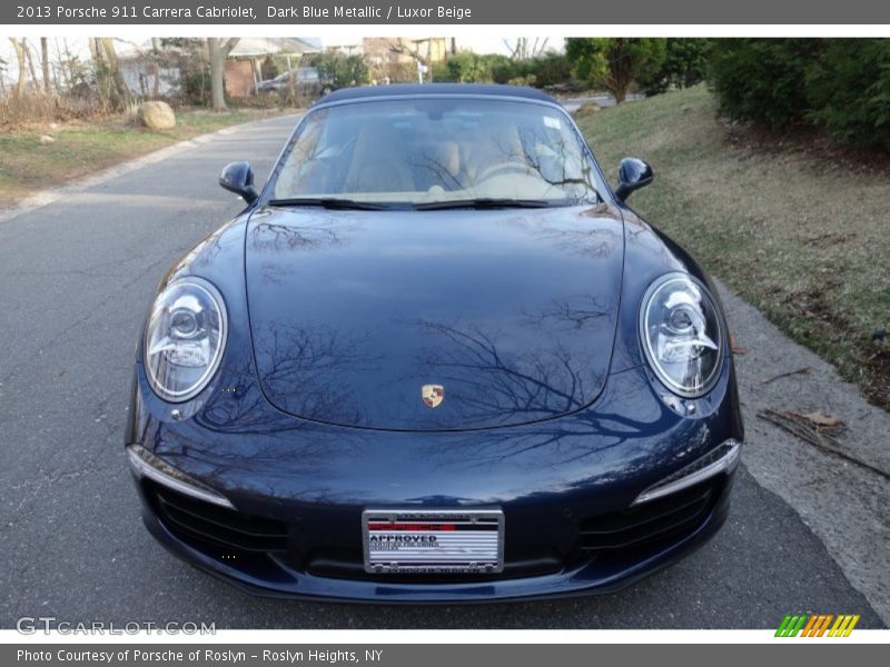Dark Blue Metallic / Luxor Beige 2013 Porsche 911 Carrera Cabriolet