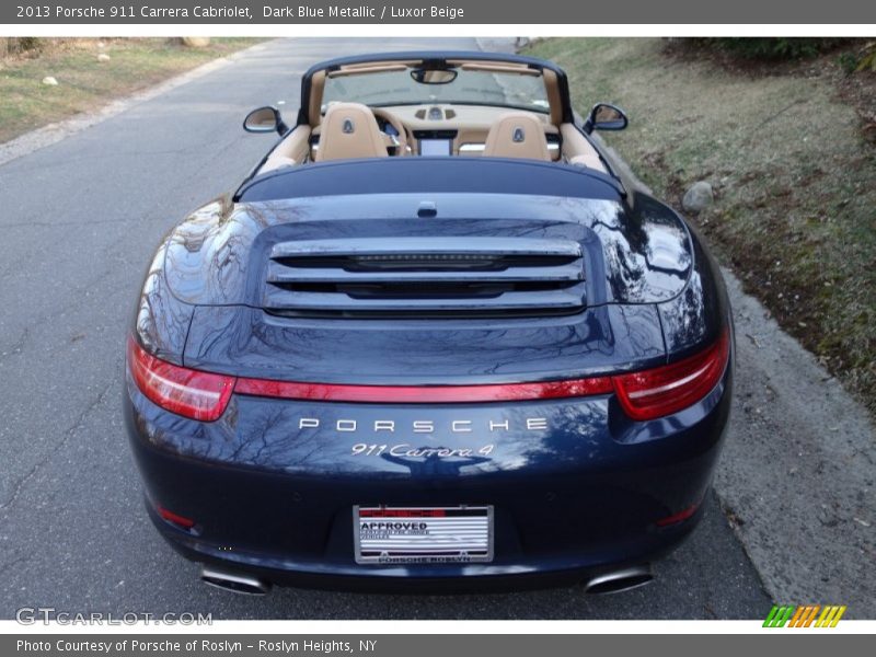 Dark Blue Metallic / Luxor Beige 2013 Porsche 911 Carrera Cabriolet