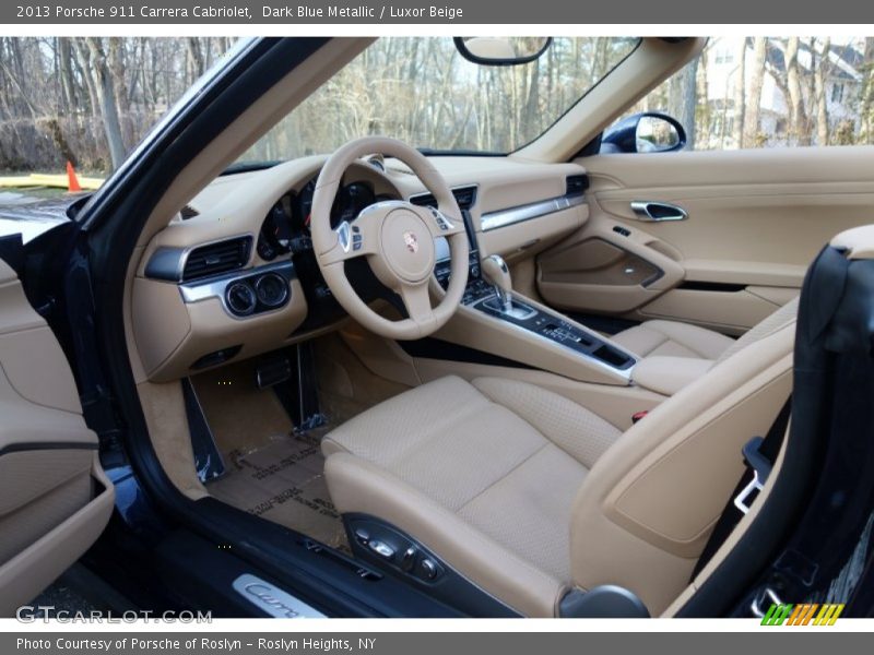 Dark Blue Metallic / Luxor Beige 2013 Porsche 911 Carrera Cabriolet