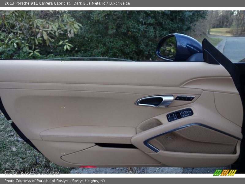 Dark Blue Metallic / Luxor Beige 2013 Porsche 911 Carrera Cabriolet