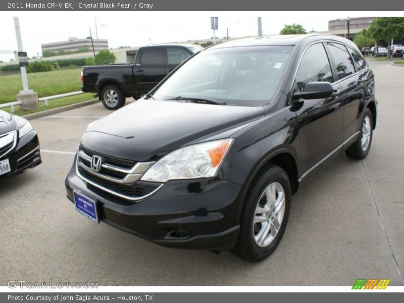 Crystal Black Pearl / Gray 2011 Honda CR-V EX