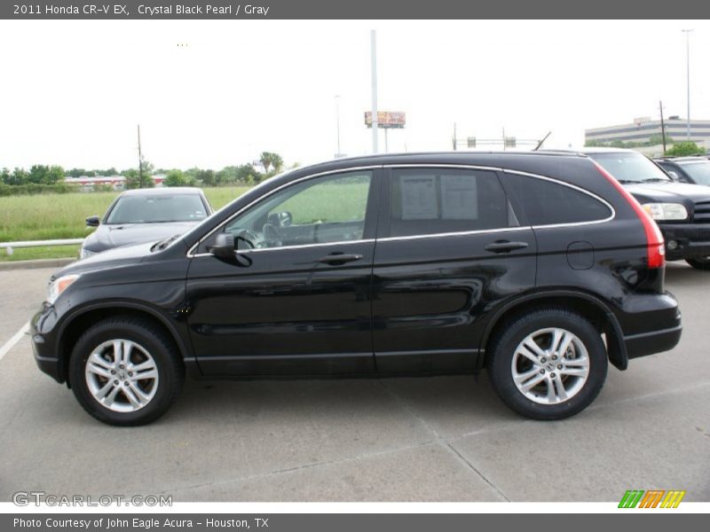 Crystal Black Pearl / Gray 2011 Honda CR-V EX