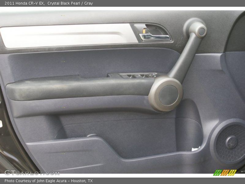 Crystal Black Pearl / Gray 2011 Honda CR-V EX
