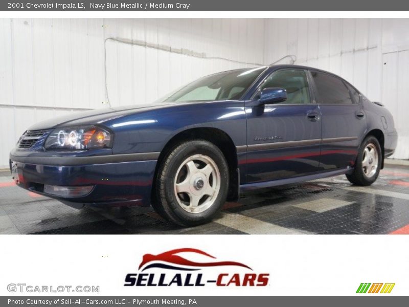 Navy Blue Metallic / Medium Gray 2001 Chevrolet Impala LS