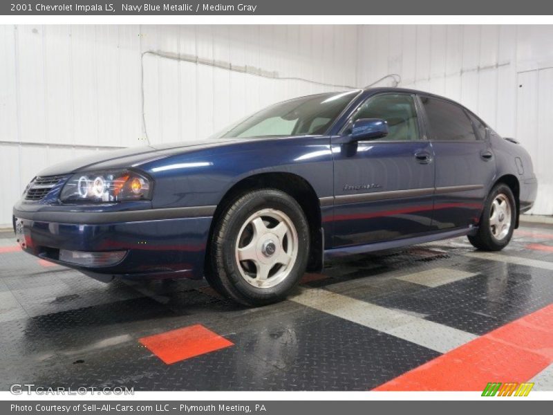 Navy Blue Metallic / Medium Gray 2001 Chevrolet Impala LS