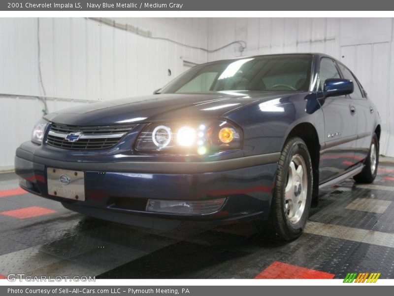 Navy Blue Metallic / Medium Gray 2001 Chevrolet Impala LS