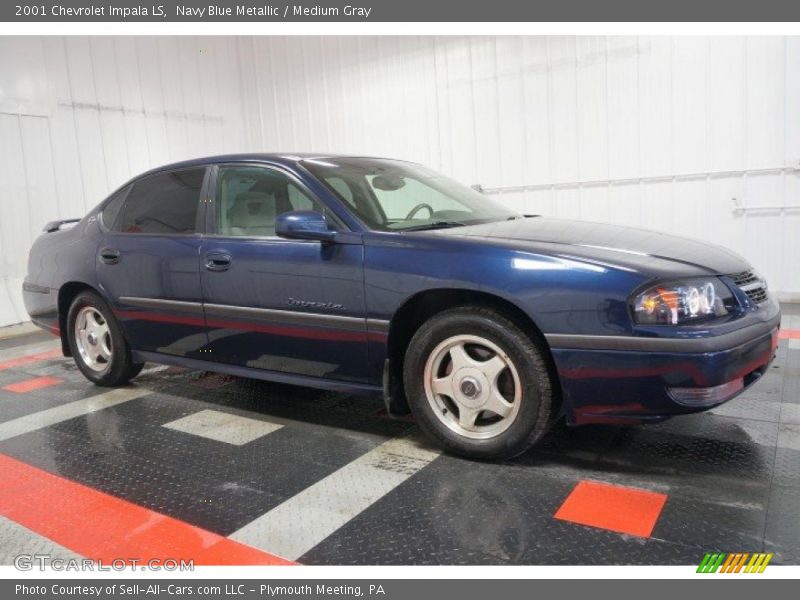 Navy Blue Metallic / Medium Gray 2001 Chevrolet Impala LS