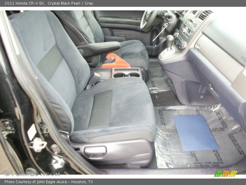 Crystal Black Pearl / Gray 2011 Honda CR-V EX