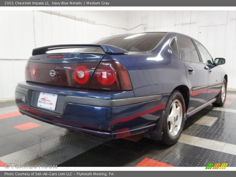 Navy Blue Metallic / Medium Gray 2001 Chevrolet Impala LS