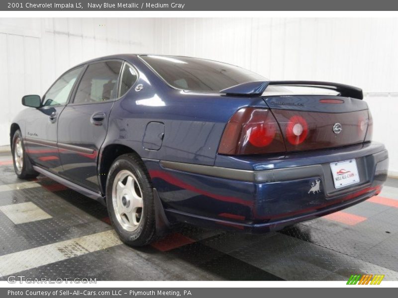 Navy Blue Metallic / Medium Gray 2001 Chevrolet Impala LS