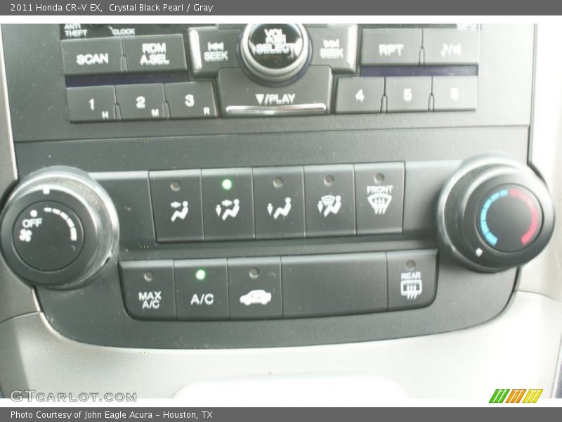 Crystal Black Pearl / Gray 2011 Honda CR-V EX