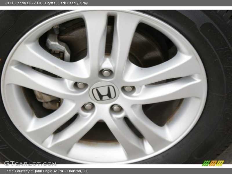 Crystal Black Pearl / Gray 2011 Honda CR-V EX