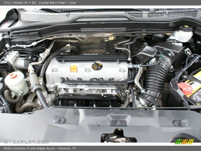 Crystal Black Pearl / Gray 2011 Honda CR-V EX