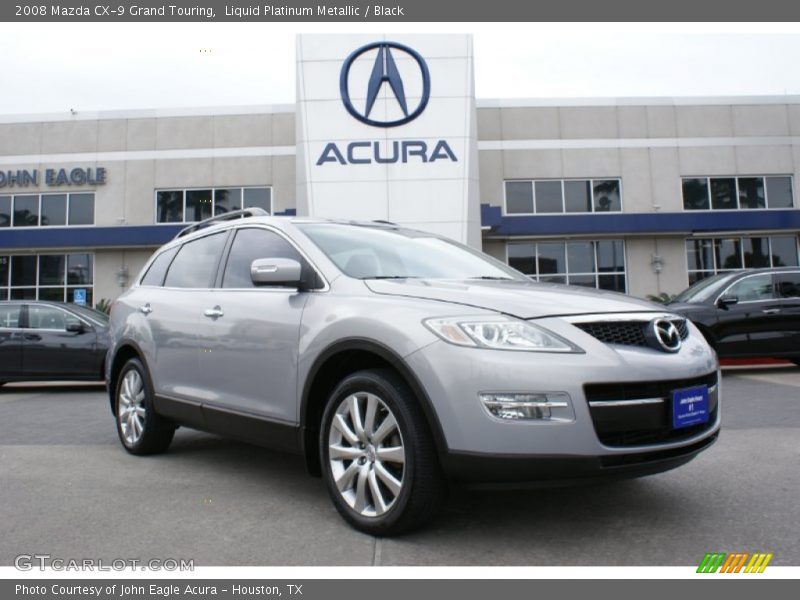 Liquid Platinum Metallic / Black 2008 Mazda CX-9 Grand Touring
