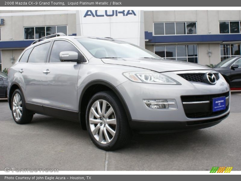 Liquid Platinum Metallic / Black 2008 Mazda CX-9 Grand Touring