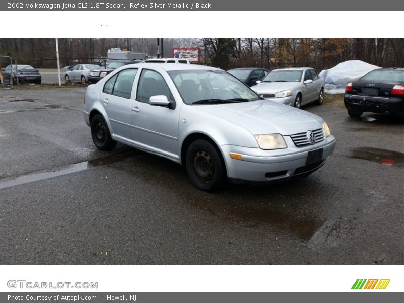 Reflex Silver Metallic / Black 2002 Volkswagen Jetta GLS 1.8T Sedan