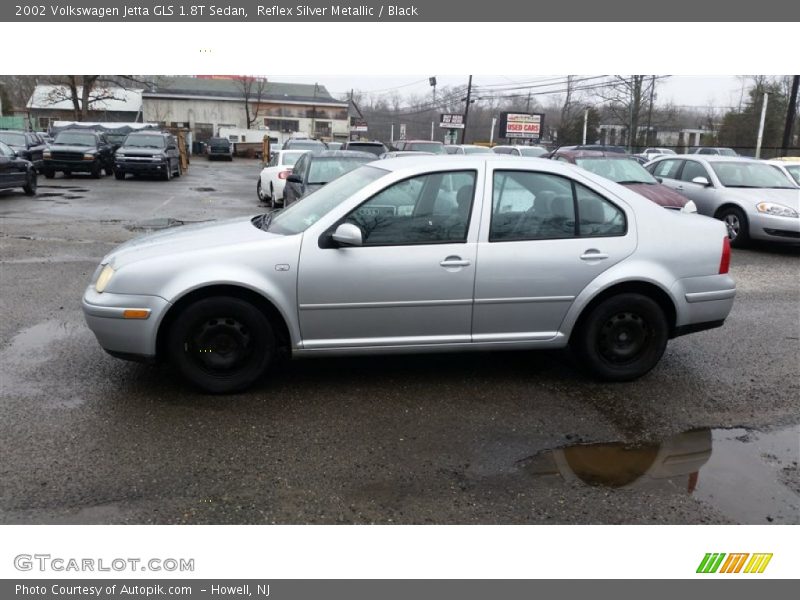 Reflex Silver Metallic / Black 2002 Volkswagen Jetta GLS 1.8T Sedan