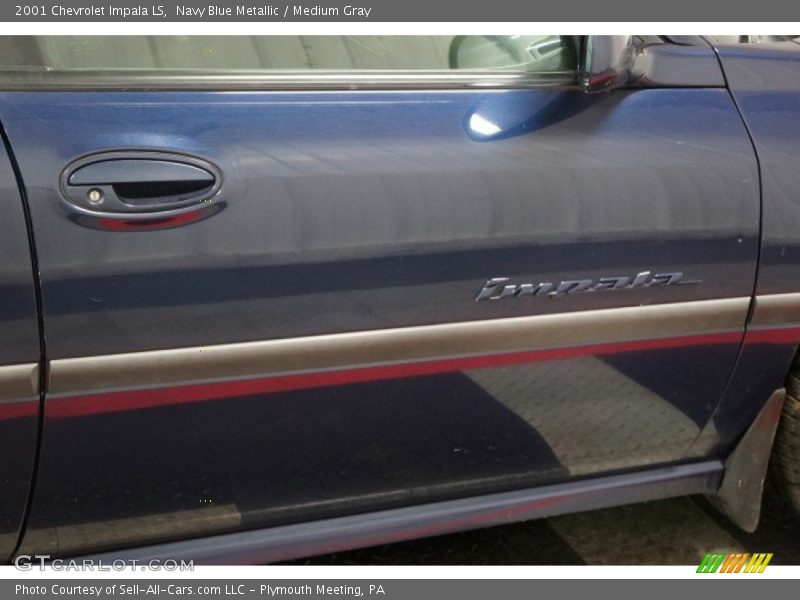 Navy Blue Metallic / Medium Gray 2001 Chevrolet Impala LS