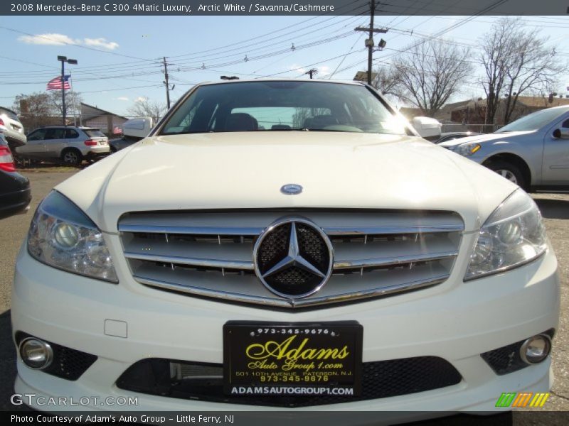 Arctic White / Savanna/Cashmere 2008 Mercedes-Benz C 300 4Matic Luxury