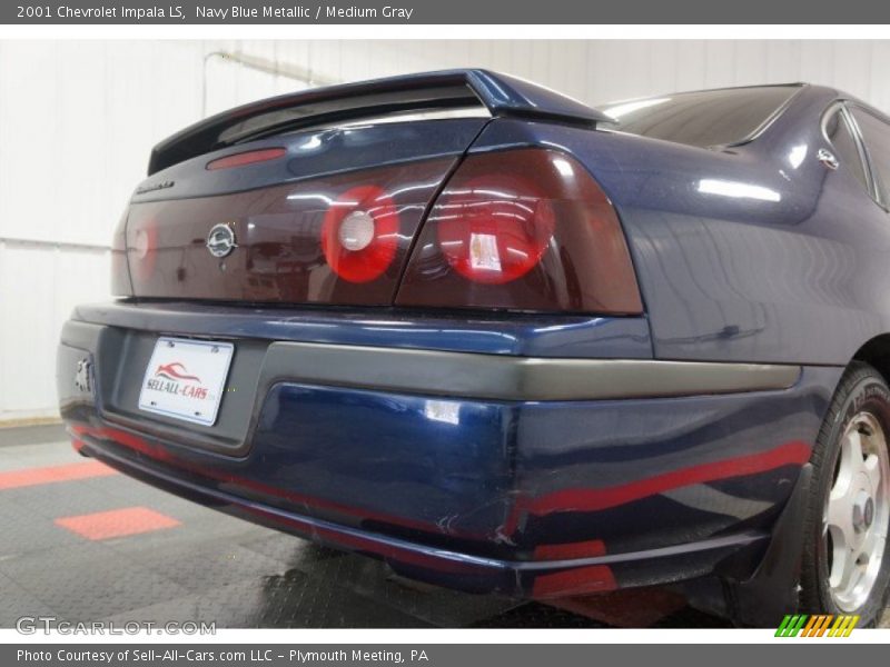 Navy Blue Metallic / Medium Gray 2001 Chevrolet Impala LS