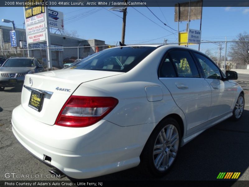 Arctic White / Savanna/Cashmere 2008 Mercedes-Benz C 300 4Matic Luxury