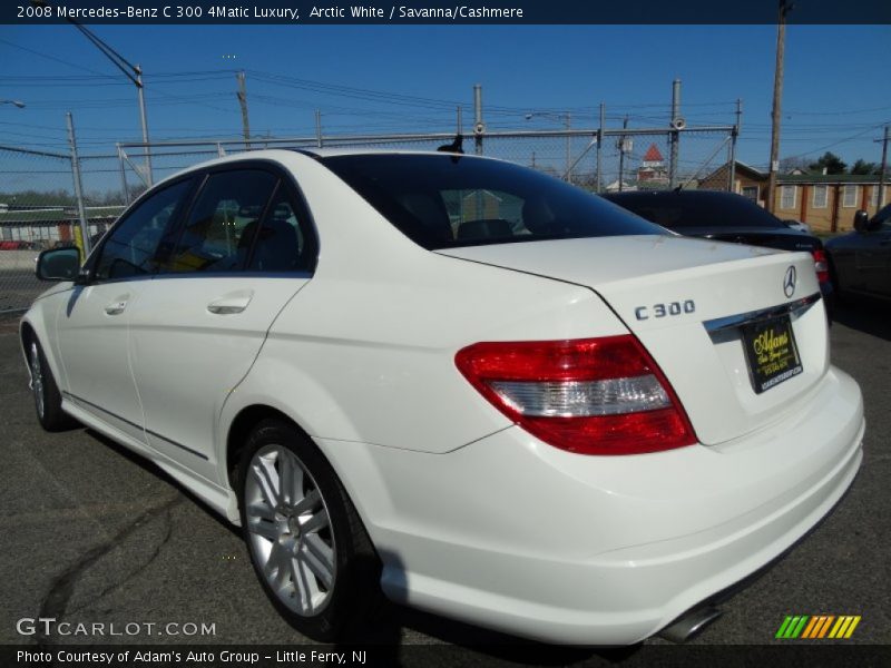 Arctic White / Savanna/Cashmere 2008 Mercedes-Benz C 300 4Matic Luxury