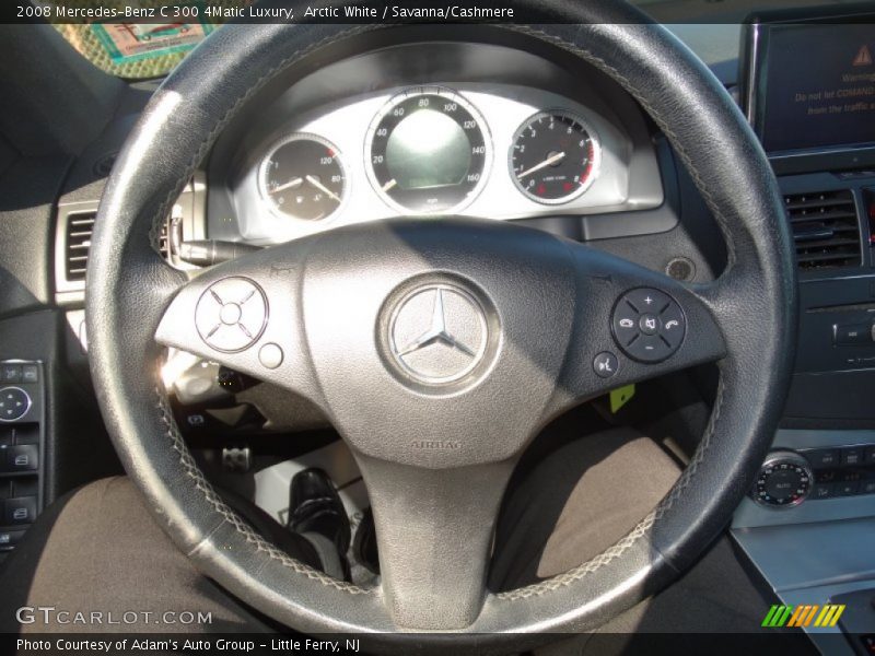 Arctic White / Savanna/Cashmere 2008 Mercedes-Benz C 300 4Matic Luxury