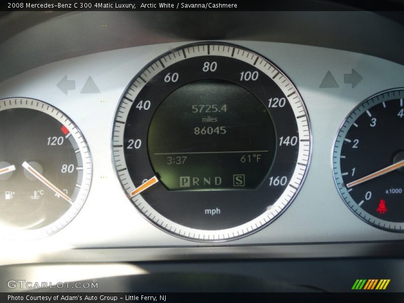 Arctic White / Savanna/Cashmere 2008 Mercedes-Benz C 300 4Matic Luxury