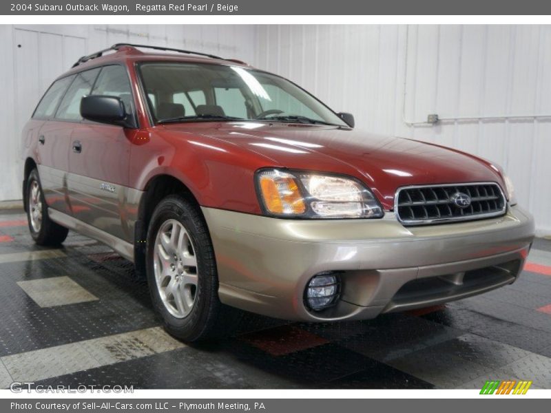Regatta Red Pearl / Beige 2004 Subaru Outback Wagon