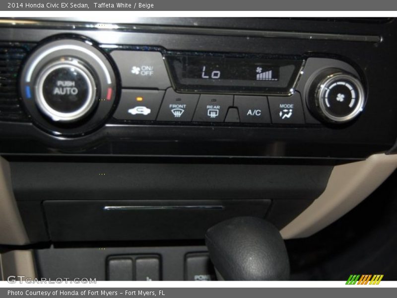Taffeta White / Beige 2014 Honda Civic EX Sedan