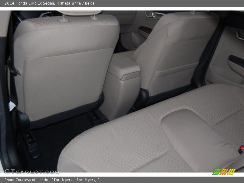 Taffeta White / Beige 2014 Honda Civic EX Sedan