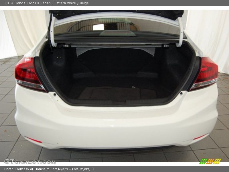 Taffeta White / Beige 2014 Honda Civic EX Sedan