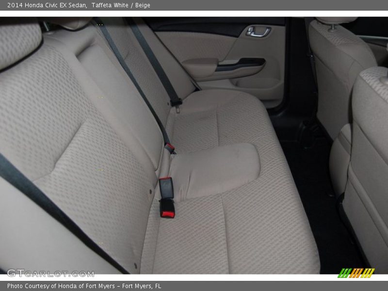 Taffeta White / Beige 2014 Honda Civic EX Sedan
