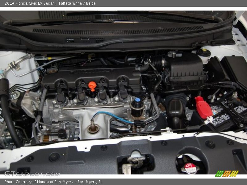 Taffeta White / Beige 2014 Honda Civic EX Sedan