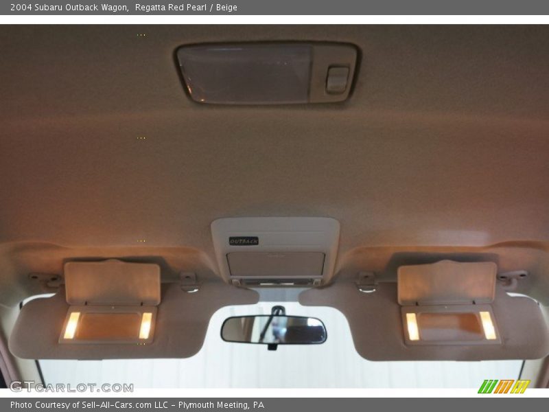 Regatta Red Pearl / Beige 2004 Subaru Outback Wagon