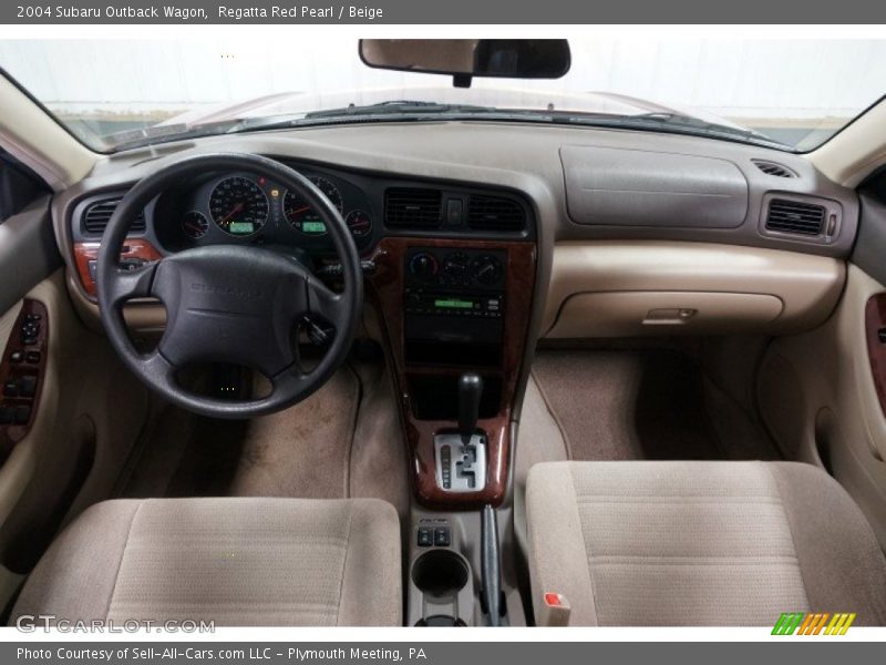 Regatta Red Pearl / Beige 2004 Subaru Outback Wagon