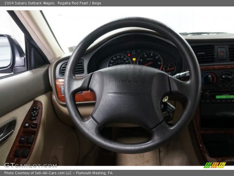 Regatta Red Pearl / Beige 2004 Subaru Outback Wagon