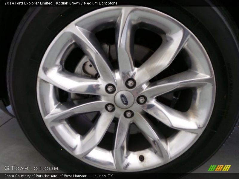Kodiak Brown / Medium Light Stone 2014 Ford Explorer Limited