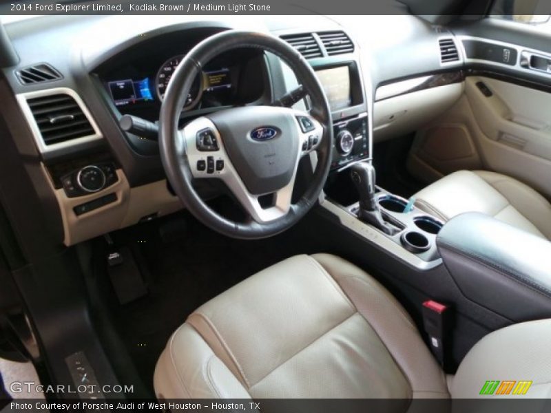 Kodiak Brown / Medium Light Stone 2014 Ford Explorer Limited