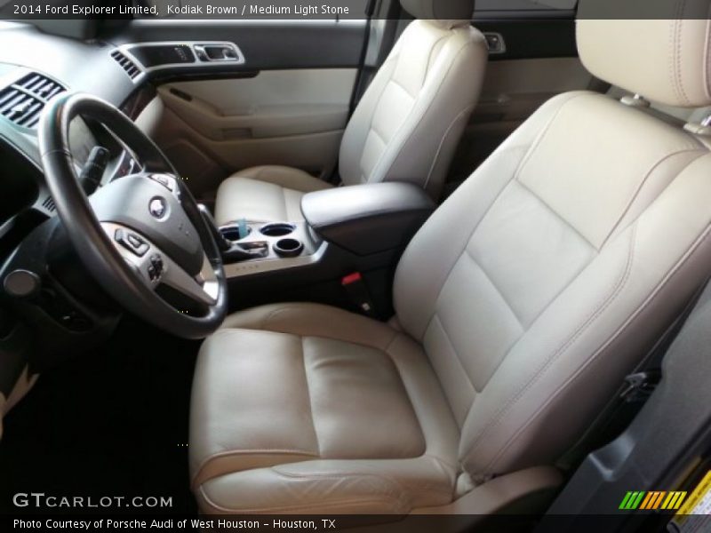 Kodiak Brown / Medium Light Stone 2014 Ford Explorer Limited