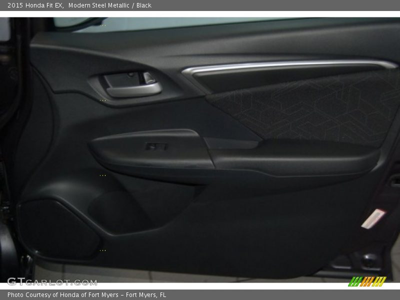 Modern Steel Metallic / Black 2015 Honda Fit EX
