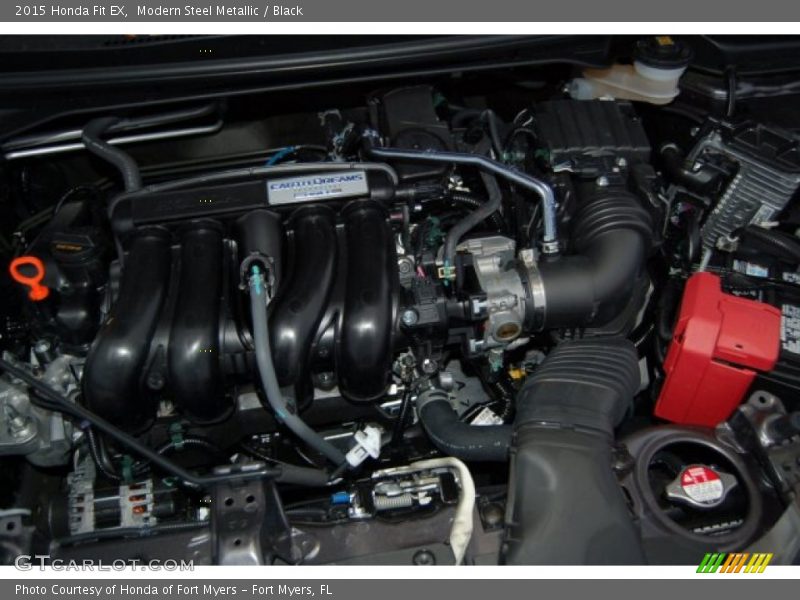 Modern Steel Metallic / Black 2015 Honda Fit EX