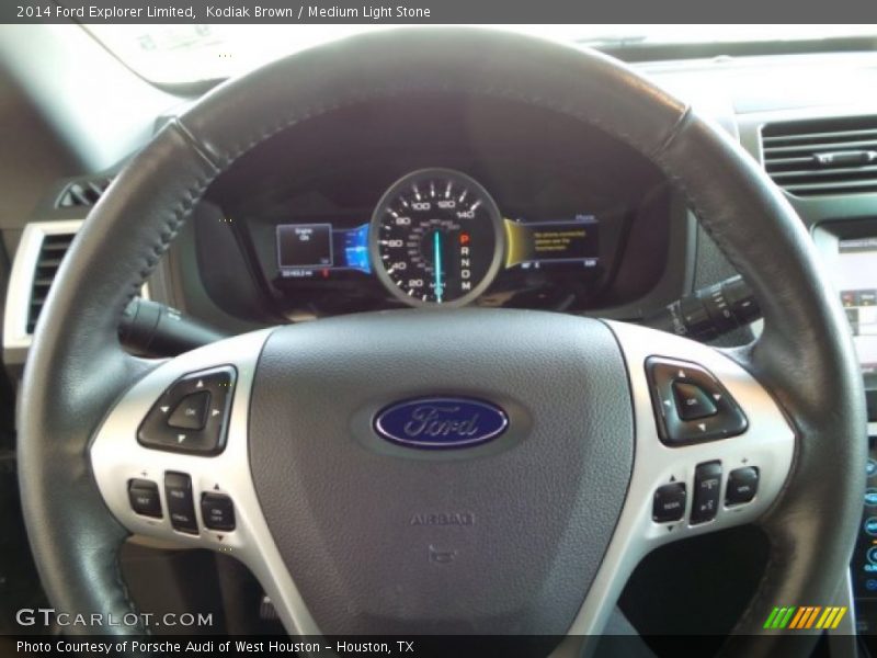 Kodiak Brown / Medium Light Stone 2014 Ford Explorer Limited