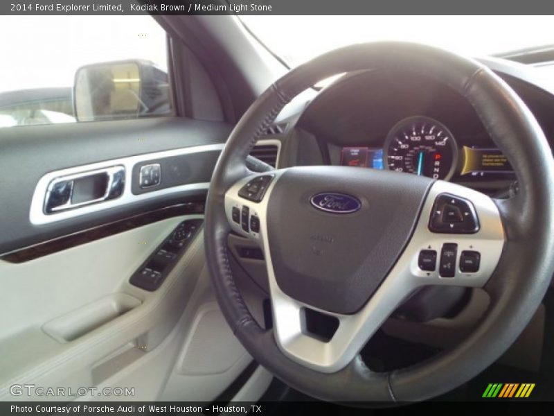 Kodiak Brown / Medium Light Stone 2014 Ford Explorer Limited