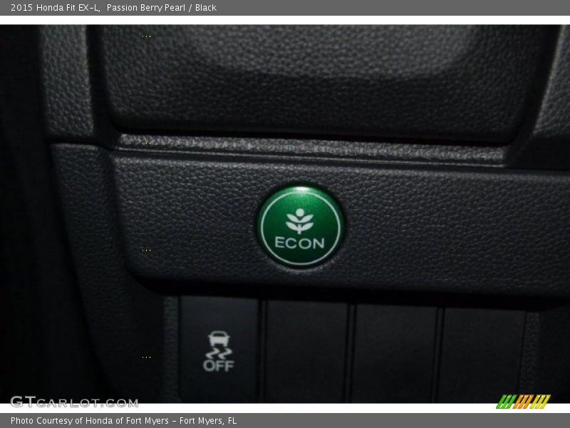 Passion Berry Pearl / Black 2015 Honda Fit EX-L
