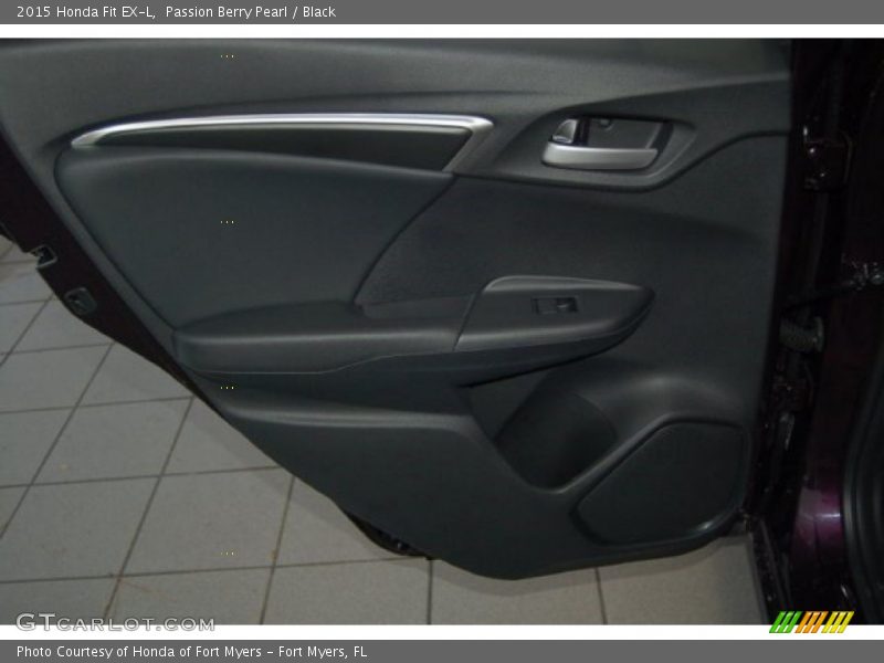 Passion Berry Pearl / Black 2015 Honda Fit EX-L