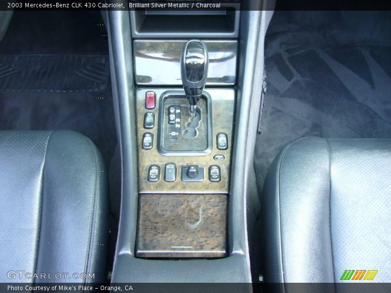 Brilliant Silver Metallic / Charcoal 2003 Mercedes-Benz CLK 430 Cabriolet